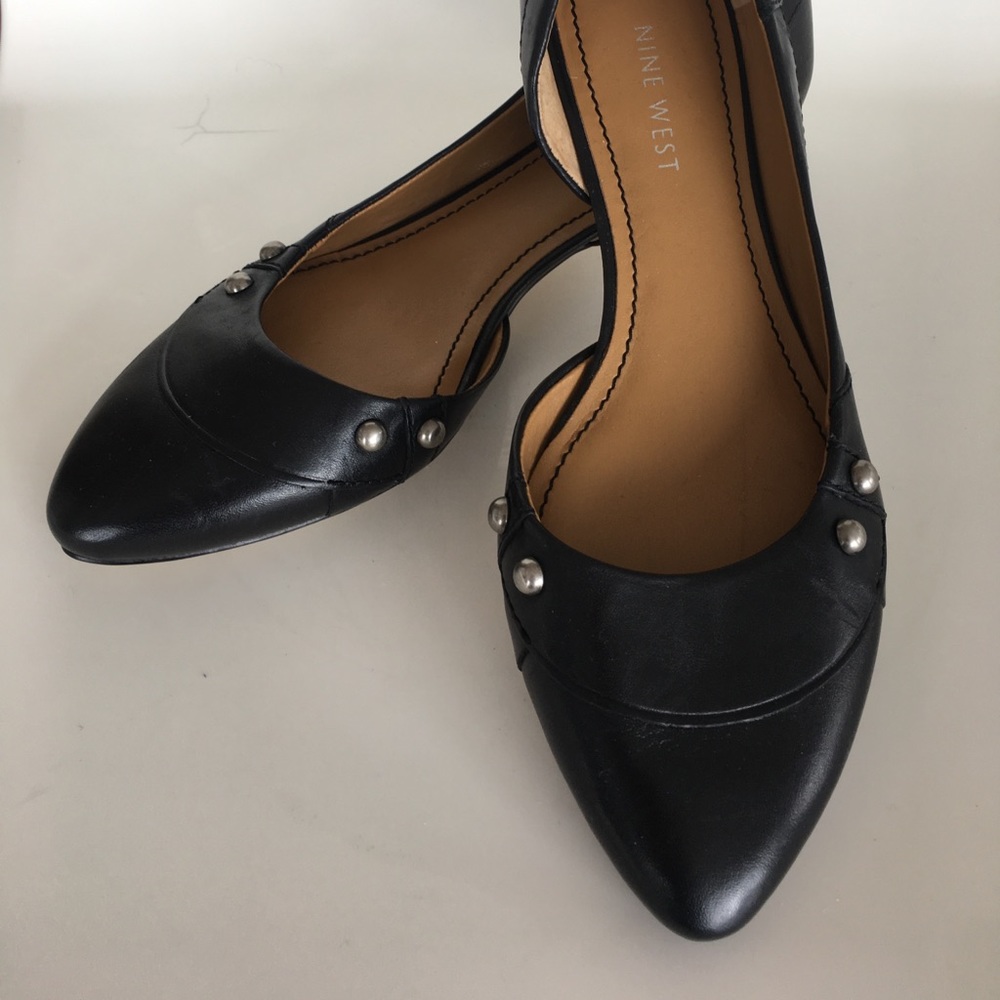 Nine West: Studded Pointy Toe D’Orsay Slip-On